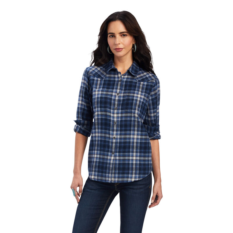 Blusas Ariat Real Billie Jean Azules Oscuro Mujer - Chile 983-GCHQOJ